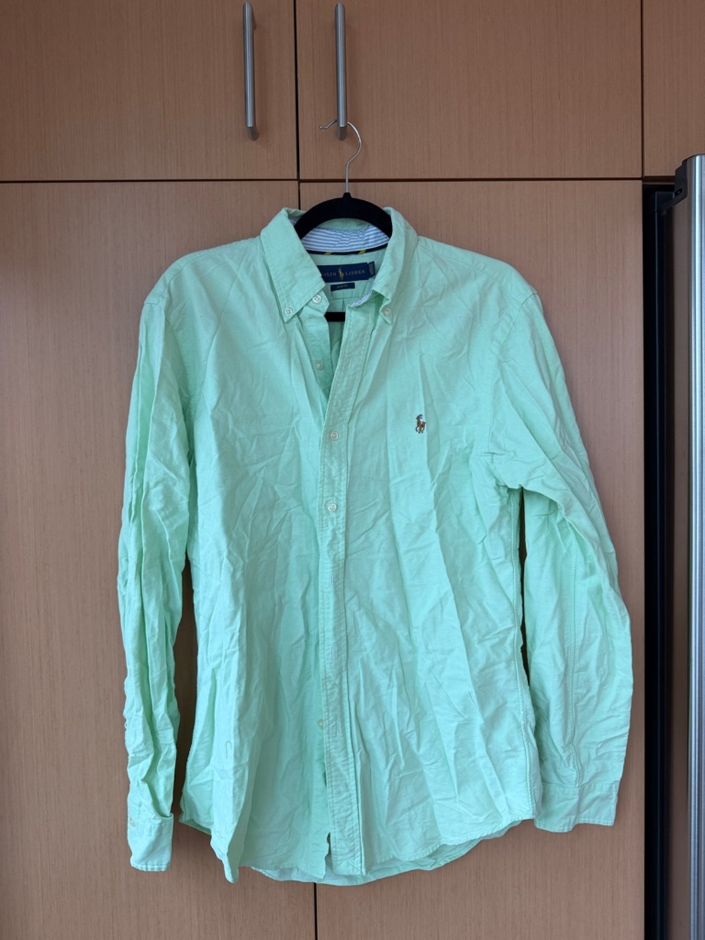 Ralph Lauren Light Mint Green Button-Down Oxford Shirt